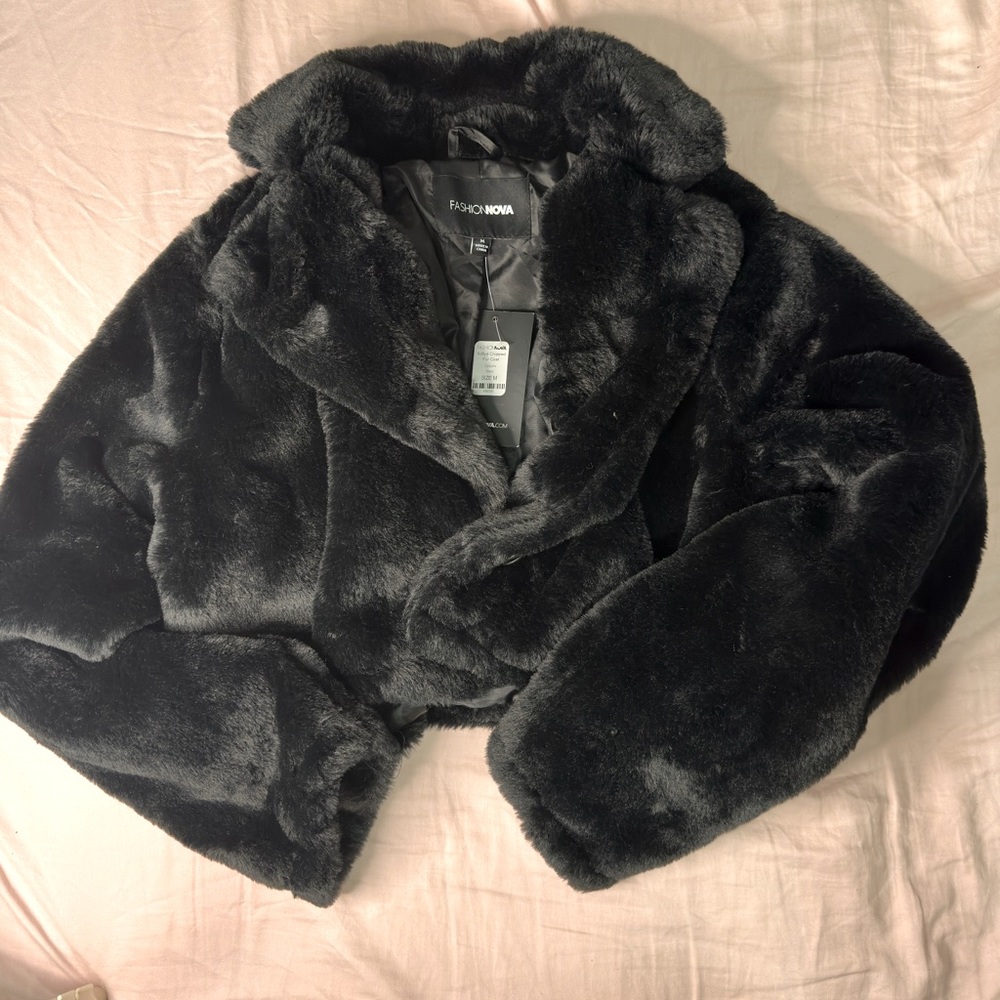 Faux fur coat